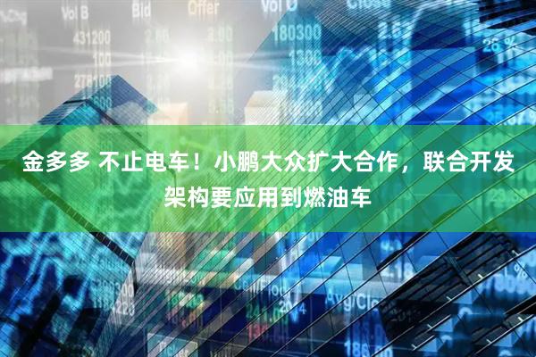 金多多 不止电车！小鹏大众扩大合作，联合开发架构要应用到燃油车