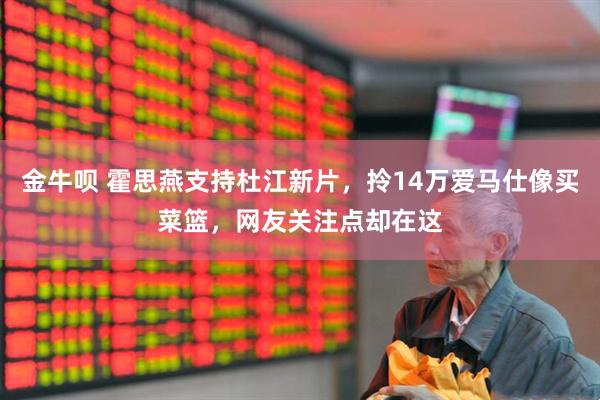 金牛呗 霍思燕支持杜江新片，拎14万爱马仕像买菜篮，网友关注点却在这